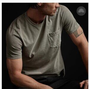 Standard James Perse Lightweight Jersey Pocket Tee Short Sleeve Gray Crewneck